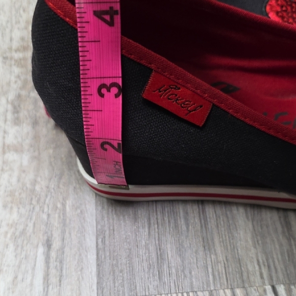 Disney Black and Red Wedges with Mickey Design - Picture 5 of 5